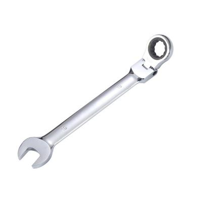 China Double Side Steel Crv Car Repair Tools Metric Flexible Combination Ratchet Gear Key Wrench for sale