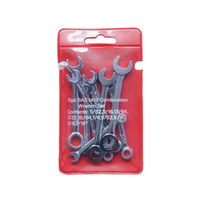 China CRV 10pcs DIY Tools Step Mini Small Combination Wrench Set Metric for Home for sale