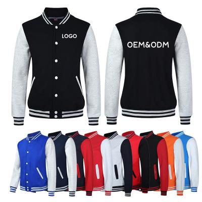 China Wholesale Bulk Long Sleeve Baseball Custom Varsity Jacket Men With Coated Logo Blank White Sports Mens Jackets Unisex for sale