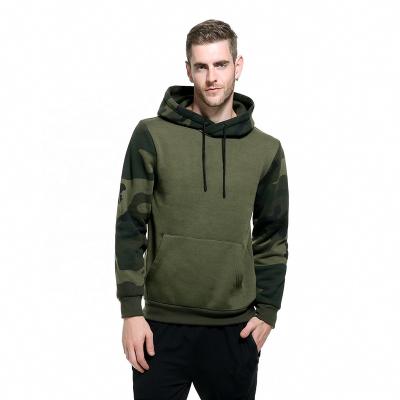 China Jiaer-Custom Anti-Wrinkle Long Sleeve Logo Patchwork Pullover Polyester Camouflage Sweatshirts Streetwear Plus Size Men Hoodies for sale