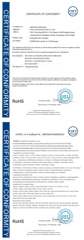 RoHS - Tatrix International China Co., Ltd.