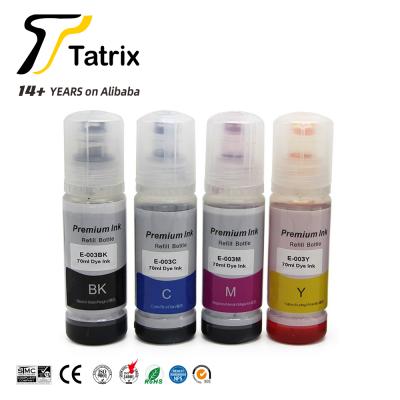 China Tatrix 003 Ink Refill Bulk Ink 70ml 100ml Bottle Refill Compatible Water Based Eco-friendly Inkjet Inkjet 003 For Epson Printer L3116 L5196 for sale