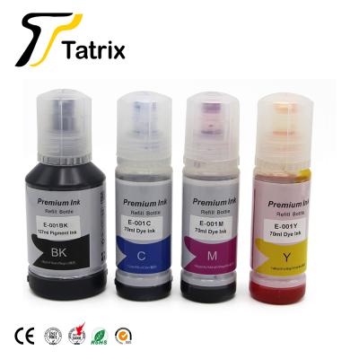 China Eco-friendly Bottle Eco-friendly Premium Compatible Water Based Refill Color Tatrix Bulk Ink 001 For Epson L4150 L6160 L6170 L6190 Printer for sale