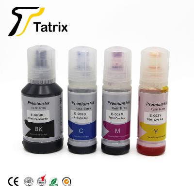 China Bottle Eco-friendly Premium Compatible Water Based Refill Color Tatrix Bulk Ink 002 For Epson L4168 L6168 Printer for sale