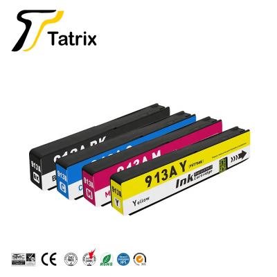 China Compatible Tatrix 913A 913 A Premium Color Compatible Ink Cartridge Printer For HP PageWide Pro 477dw 913A Ink Cartridge for sale