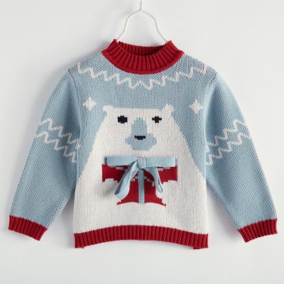 China New Design Sustainable Kids Ugly Sweater Kids Winter Christmas Round Neck Knitted Sweater Knitwear for sale