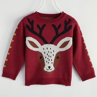 China New Design Sustainable Knitwear Children's OEM Fashion Knitted Sweater Ugly Christmas Knit Kids Sweater for sale