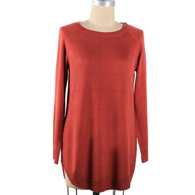 China Wholesale Anti-Wrinkle Solid Color Basic Sweater High End Comfortable Long Sleeve Knitted Dress for sale