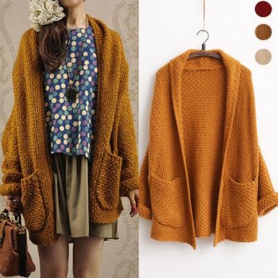 China Custom Anti-Wrinkle Wholesale Autumn Winter Korean Version Of Women Cardigan Sweater Rolled Sleeves Long Fashion Casual Sweater Cardigan for sale