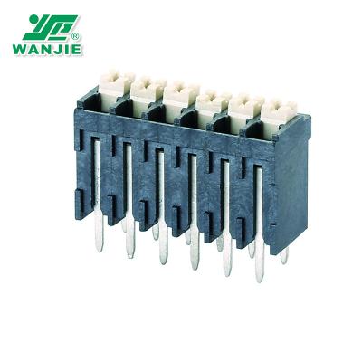 China 3.5mm Pitch SMT High Temperature PCB Spring Terminal Block WJ211V-THR-3.5 24-16awg for sale