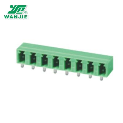 China Wanjie Pitch 5.08mm Male Pluggable Terminal Block With 90 Degree WJ15EDGRC-5.08 Others for sale