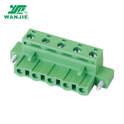 China WANJIE Pitch 7.5mm/7.62mm Other Pluggable Terminal Block WJ2EDGKM-7.5/7.62 for sale