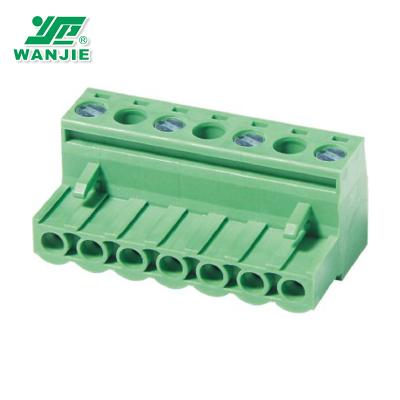 China WANJIE most popular10.0mm/10.16mm pitch other female terminal block WJ2EDGK-10.0/10.16 for sale