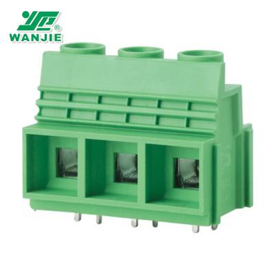 China Wanjie 12.7mm Pitch Screw Terminal Block High Current Terminal Block Connector WJ117-12.7 20-6awg for sale