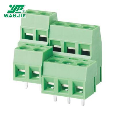 China Wanjie Double Level Screw Terminal Block (pitch 5.0mm, 5.08mm) WJA500-5.0 WJA508-5.08 26-14awg for sale