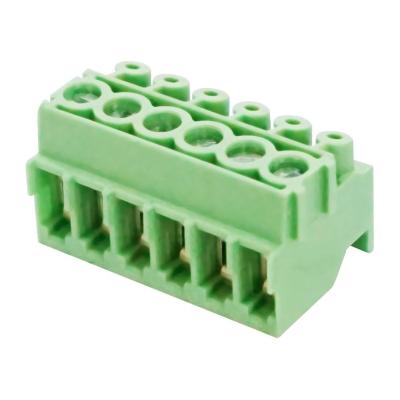 China 3.5mm Pitch PCB Female Screw Terminal Block WJ335K-3.5 28-16awg for sale