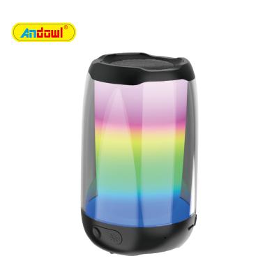 China No ANDOWL Mini Colorful LED Light Board TWS Subwoofer Wireless Desktop Speaker for sale