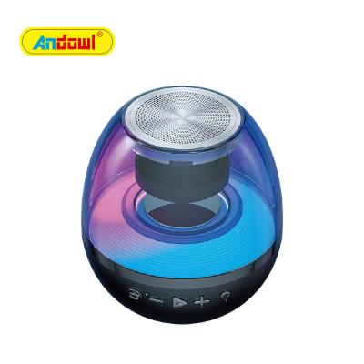 China ANDOWL Desktop Loudspeaker Wireless Portable Colorful Lighting Luminescent Bass Board Smart Multifunctional Audio for sale