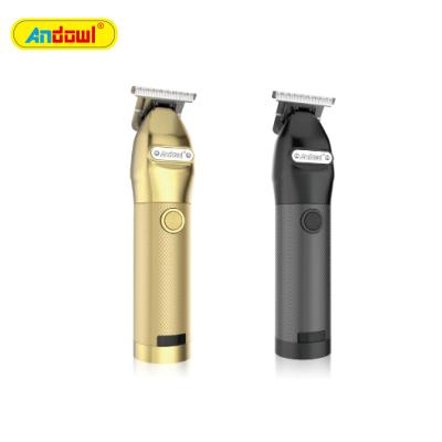 China Safety ANDOWL New Metal Retro Design Styling Artifact Rechargeable Men's Barber Professional Haircut Electric Trimmer for sale