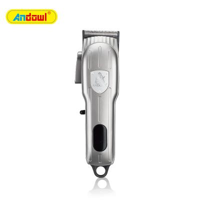 China Outdoor Professional Cordless Salon Men's Metal ANDOWL Hair Trimmer for sale