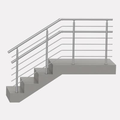 China Modern Staircase Fencing Stainless Steel Guardrail Bar Fences Glass for sale