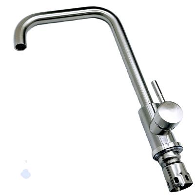 China Pull Out Spray High quality faucet Hot and cold faucet 304 stainless steel Brushed single handle Deck-mounted Tap Kitchen Sink Mixer Faucet for sale