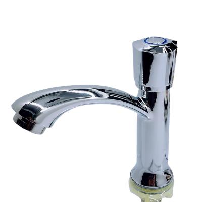 China Other Good Price Good Quality Zinc Alloy Body Abs Handle Basin Faucet Single Cold Basin Tap For Bathroom for sale