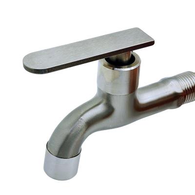 China Modern 304 Stainless Steel Faucet Outdoor Wall Mounted Garden Washing Single Cold Water Tap Professional Manufacturers for sale