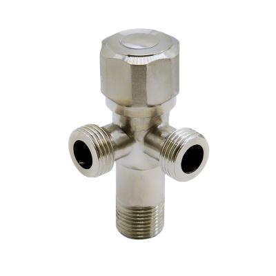 China Modern Water Flow Control 2 Way Quick Open Wall Mounted Single Cold Toilet 304 Stainless Steel Angle Valve for sale