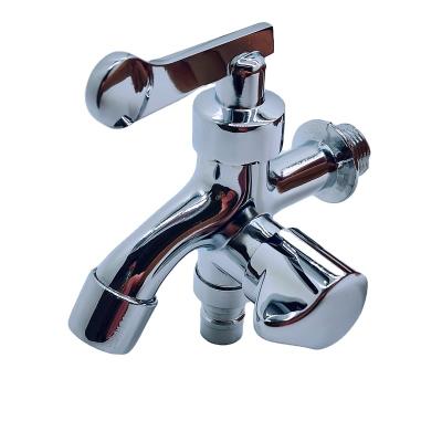 China Other Brass cartridge  zinc alloy tap double handle washing machine faucet for sale