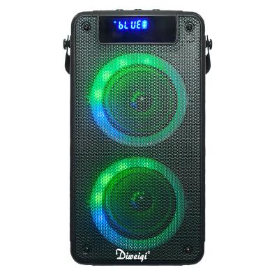 China 2021 Dual 5 Inch Handle Speaker Rechargeable Battery Portable Radio Mulit-function Wireless Link Music Party Disco Audio Speaker for sale