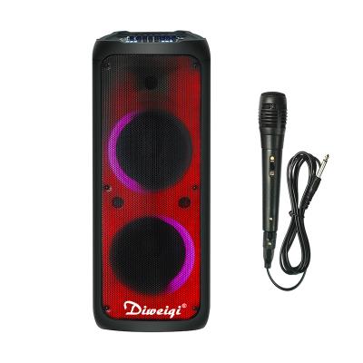 China DJ Home 12 Inch Double Plastic Portable Stereo Usb Perfect Speaker Karaoke Sound Promotion / Wired / Wireless Lithium Battery for sale