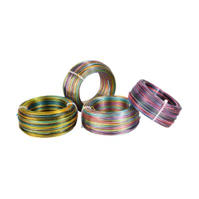 China Factory Wholesale High Tensile Strength Craft Anodized Metal Aluminum Soft Color DIY Wire Bonsai Wire Aluminum Wire For Packaging Decoration Fac for sale