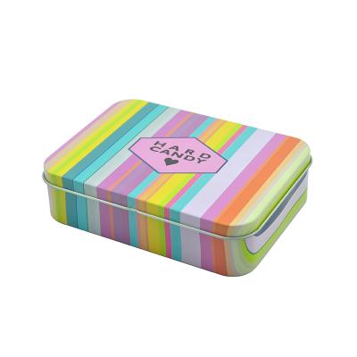 China Food Square Tin Gift Box For Biscuit Packaging for sale