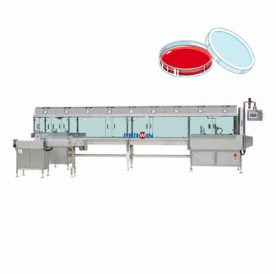 China 6 Lanes GMP Certified Cell Culture Petri Dish Filling Machine for sale