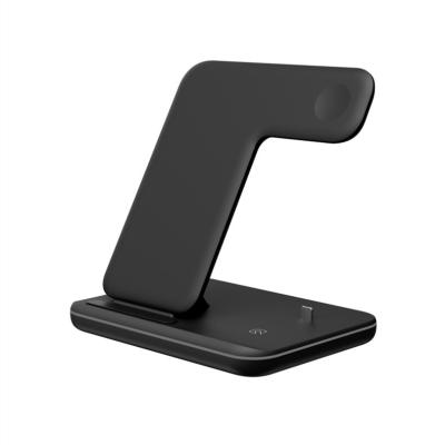 China Mobile Phone 15W Fast Wireless Charger 3 in 1 Wireless Charging Stand with Desk Lamp for Apple Iphone/Airpods/Iwatch for sale