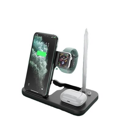 China 2020 new product trending mobile phone fast wireless charging station for multiple devices mobile phone universal wireless charger 4 in 1 for sale