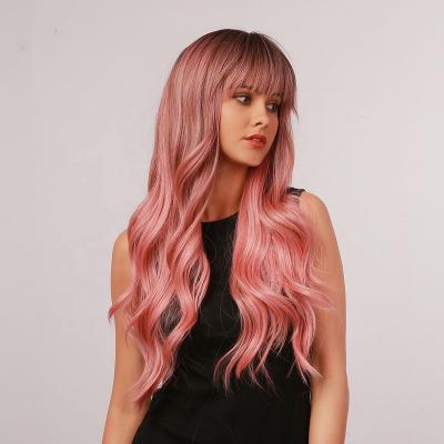 China With Natural Hair HD Virgin Hair Closure Fake Hair Bob Deep Wave Wig Heat Resistant Lace Front Wigs Sexy Women Pink Curly Wigs Long Resistant Lace Front Wigs for sale