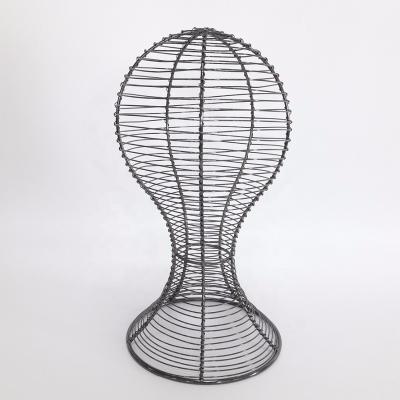 China DL1269 Fashion Inflatable Wire Mesh Head Mannequin For Wig Wire Head Model for sale