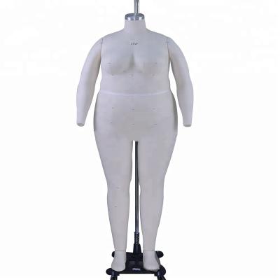 China DL10526 26W Fat Lady Full Body Fitting Inflatable Mannequin For Dress With Adjustable Foot for sale