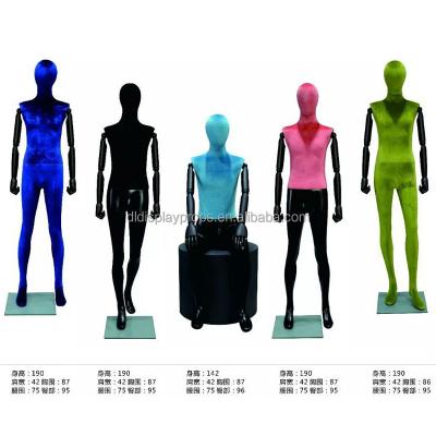 China High Quality Inflatable Men Mannequin Fiberglass Sports Mannequin For Display, Body Cover With Velvet Cloth for sale