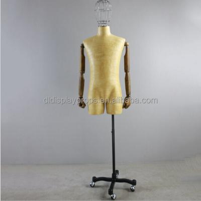 China Maternity male mannequin with wooden hand with wire head for sale