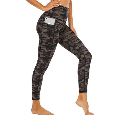 China Logo Camo Multi Activewear Custom Breathable Yoga Pants High Waisted Women Workout Tights Seamless Butt Gaiters Crac! crack! for women for sale