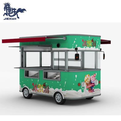 China JX-FS300 vegetable processing factory new arrival electric outdoor mobile fast food truck for sale for sale