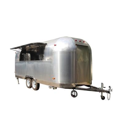 China JX-BT580 outdoor vegetable processing snack trailer mobile stainless steel airstream food truck fast food kitchen van for sale for sale