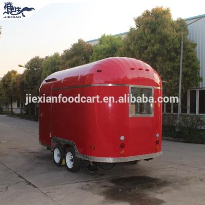 China Vegetable processing plant JX-BT400G customized street food truck usati vendita fast food van Chinese mobile kitchen vending trailer for sale Europe for sale