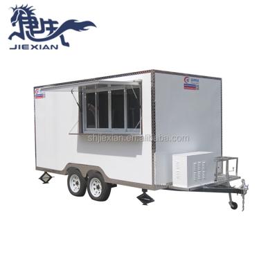 China Vegetable Processing Plant JX-FS400B Australia Standard Food Trucks Mobile Fast Food Trailer With Kitchen for sale