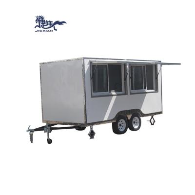 China Processing factory JX-FS400C new design mobile fast food air stream food vegetable trailer and chinese food truck for sale