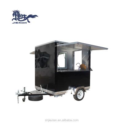 China Factory JX-FS210 Popular Multifunctional Mini Food Truck Cart Vegetable Processing/Fast Food/Street Food Vending Van for sale