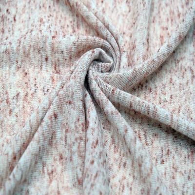 China Healthy and soft korean style 85% anti pill linen solid polyester 15% hacci knit fabric for sweater for sale